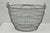 Vintage Industrial Modern Large 24" Metal Wire Oyster Clam Throw Blanket Basket For Sale - Image 15 of 16