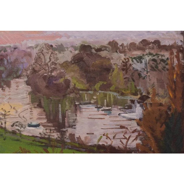 Jackson, Richmond Terrace, Winter Sunset, 2016, Oil on Board For Sale - Image 3 of 5