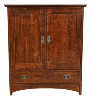Stickley Mission Oak Arts & Crafts Media Cabinet