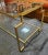 Modern Post Modern Style “Apollo” Gilt Metal Coffee Table With Glass Top & Bottom Shelf For Sale - Image 3 of 11