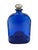 Glass Vintage Cobalt Blue Spanish Art Glass Flask With Ornate Embossed Scrollwork Medallion For Sale - Image 7 of 12