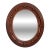 Small English Oval Wood Mirror in the Regency Style (H 13 1/4 X W 11 1/8) For Sale