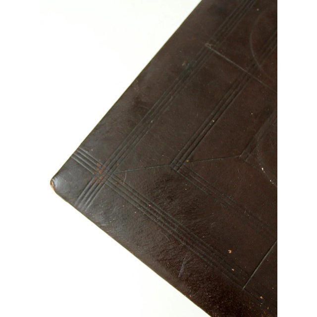 Late 19th Century Antique Spool Table With Leather Top For Sale - Image 5 of 13