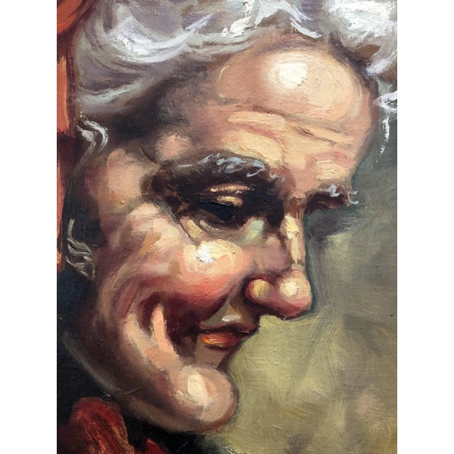 Alberto Cecconi, Woman with a Basket of Apples, Oil on Canvas, 1960s, Framed For Sale - Image 6 of 12