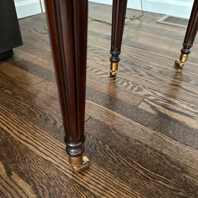 Maitland -Smith Round Leather Side Table. Wrapped Books Motif For Sale In Cleveland - Image 6 of 12