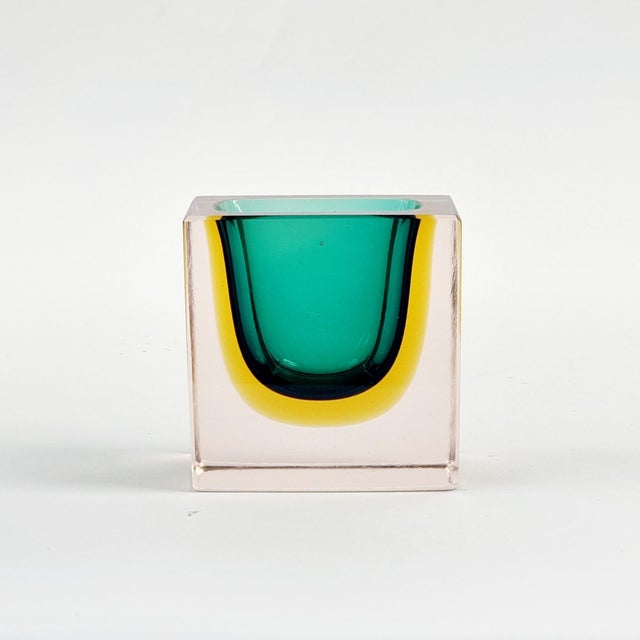 1970s Mid-Century Modern Sommerso Murano Glass Ashtrays by Flavio Poli for Seguso Vetri Darte, Italy, 1970s, Set of 2 For Sale - Image 5 of 8