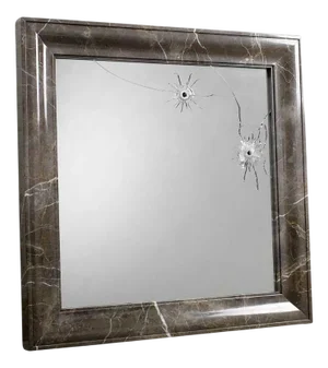 Seven Years Square Wall Mirror with Marble Frame by Barberini & Gunnell