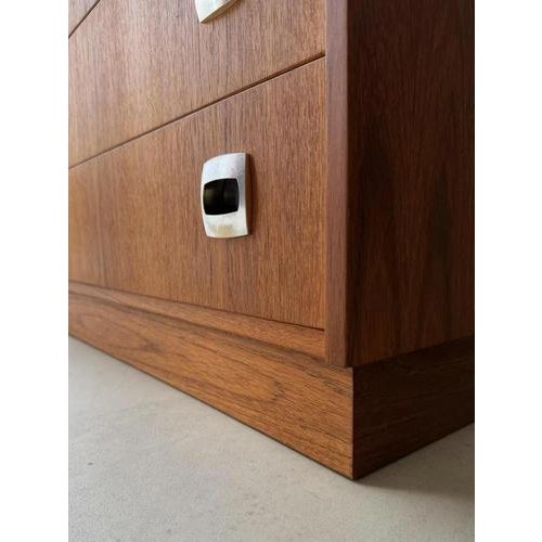 Mid-Century Modern Swedish Teak Chest of Drawers For Sale - Image 12 of 14