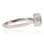 Metal Minimalist Bezel Set Pear 0.8 Ct Red Ruby Solitaire Ring in 925 Solid Silver Size 5.5 For Sale - Image 7 of 14