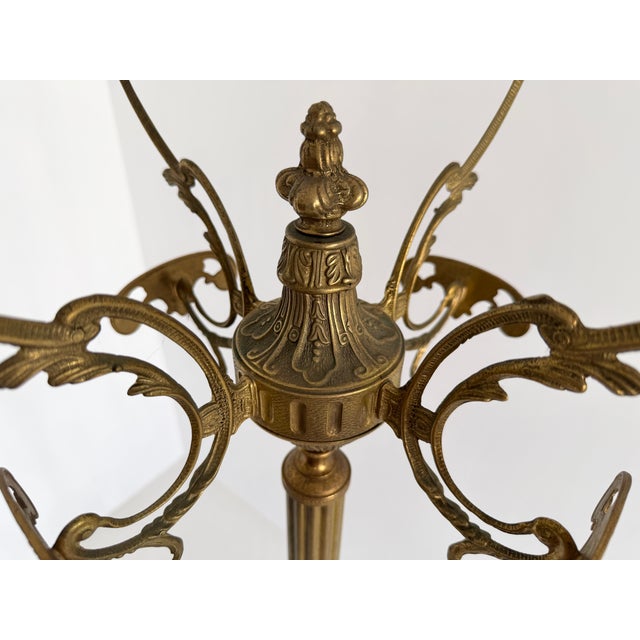 Vintage Italian Brass Coat Rack with Onyx Marble Centrepiece, 1960s For Sale - Image 14 of 18