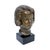 J.G., Bust of Girl, 1940s, Bronze and Wood For Sale - Image 6 of 15