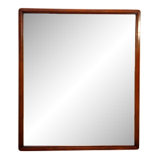 1960s Original Mid Century Modern Walnut Wall Mirror Kroehler For Sale