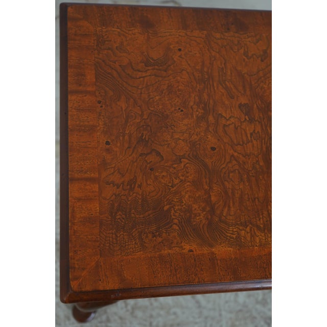 Hekman George III English Style Walnut Dressing Table Lowboy For Sale - Image 16 of 18