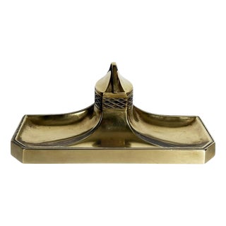 Art Nouveau Brass Inkwell, France, 1900 For Sale