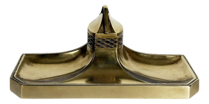 Art Nouveau Brass Inkwell, France, 1900
