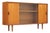 Slim Mid Century Teak China Display Cabinet Sideboard For Sale