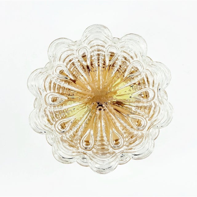 Mid-Century Modern Large Mid-Century Modern Bubble Glass Flush Mount by Helena Tynell for Limburg, Germany, 1960s For Sale - Image 3 of 9