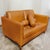 Animal Skin Experience the Perfect Blend of Style and Comfort With the Svend Tan Leather Loveseat For Sale - Image 7 of 7