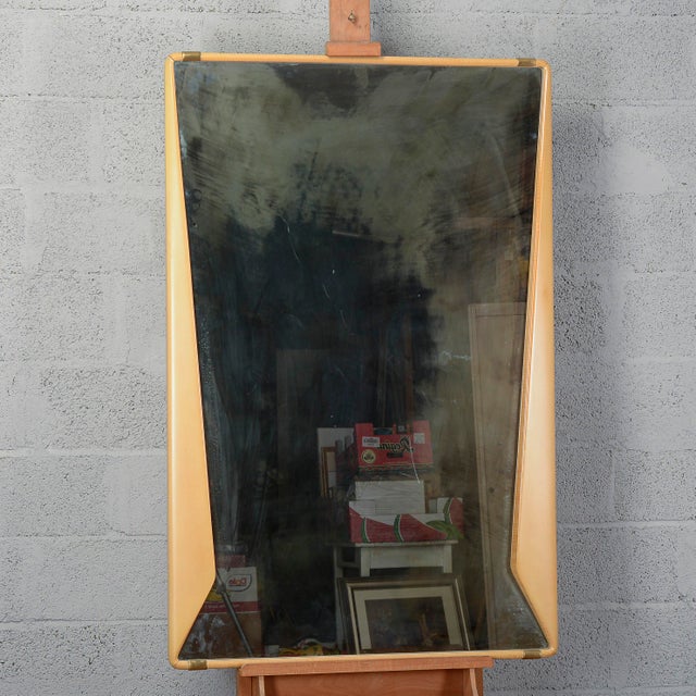 Wooden Framed Mirror by Vittorio Dassi, 1950 For Sale - Image 9 of 15