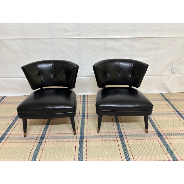 Kroehler Set of Vintage Mid-Century Modern Slipper Lounge Chair by Kroehler For Sale - Image 4 of 12