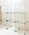 Blue Vintage Modular Glass Cube Shelving Unit, 1980s, Set of 9 For Sale - Image 8 of 15