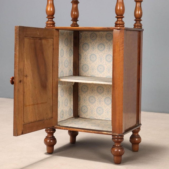 Umbertino Bedside Table in Walnut For Sale - Image 3 of 8