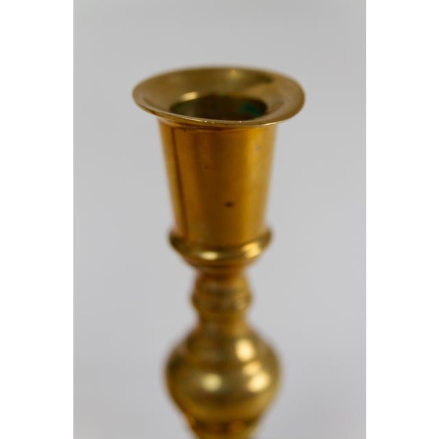 Antique Danish Brass Candlesticks, 1890s, Set of 4 For Sale - Image 6 of 17