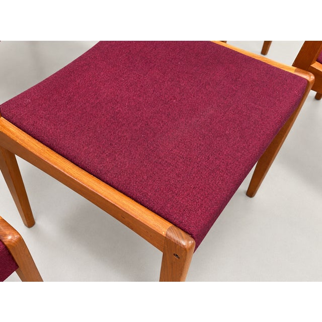 Set of 6 Danish Mid Century Modern Dining Chairs | Teak Chairs by h.w. Klein for Bramin, Made in Denmark, C. 1960’s For Sale - Image 12 of 13