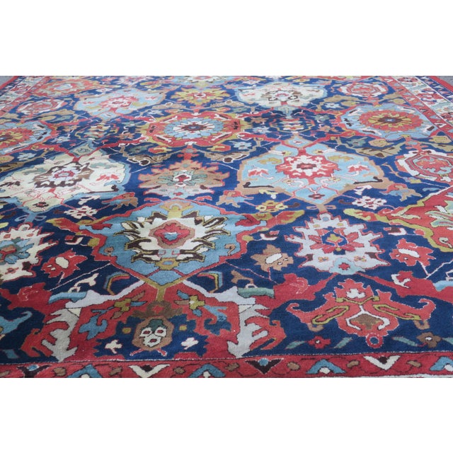 Antique Hand-Hooked Rug with Large Palmettes, 1920 For Sale - Image 18 of 18
