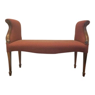 Late 20th Century Upholstered Bench For Sale