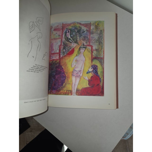 Paper Lithographe Marc Chagall Book 1960 For Sale - Image 7 of 13