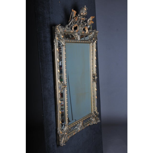 Historicism Gilt Wood Mirror, 1870s For Sale - Image 17 of 18