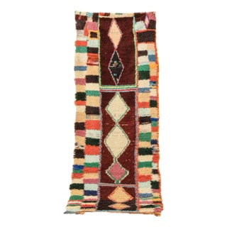 Vintage Boucherouite Berber Rug For Sale