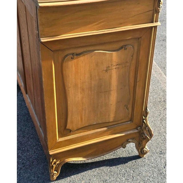 Antique Early 20th Century Galliy Bassani French Rococo/ Louis XV Style Marble Top Commode For Sale - Image 9 of 18