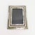 A wonderful 1980s Art Deco Revival picture frame composed of mother-of-pearl and abalone with aged brass border accents....