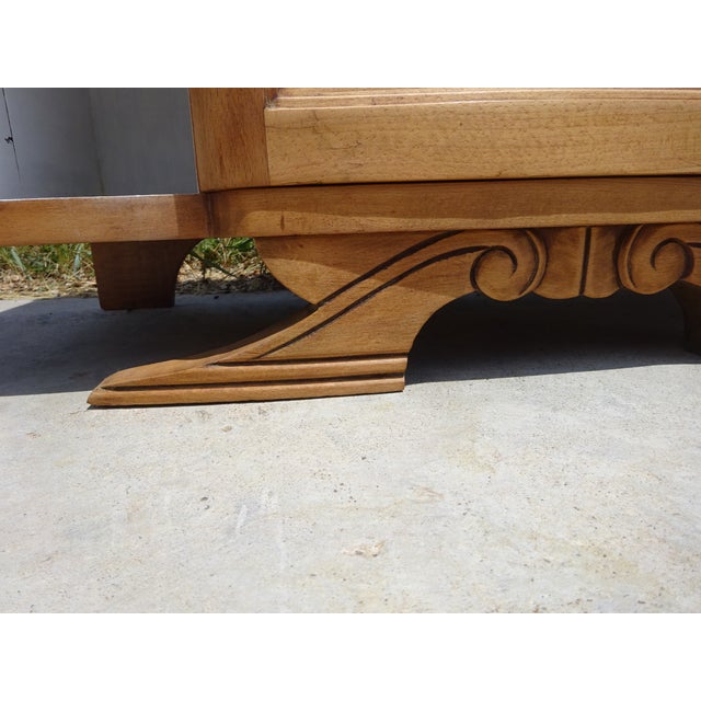 Large Art Deco Bedside Table in Light Wood, 1930s For Sale - Image 6 of 17