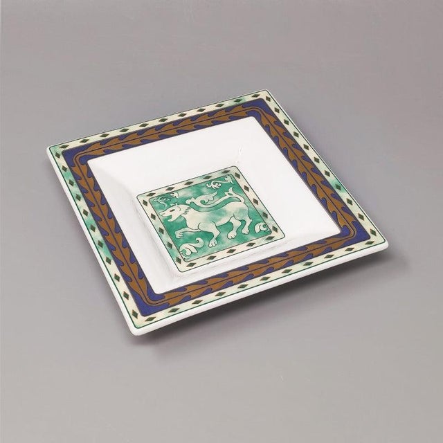 1990s Gorgeous ashtray or catch-All in porcelain by Paloma Picasso "Hongkong" for Villeroy & Boch, limited edition. Marked...