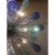 Metal Murano Glass Sputnik Chandelier, Blue Air Drops, With Chromed Metal Frame For Sale - Image 7 of 12