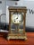 Victorian Seth Thomas Brass 4 Glass Clock, Ticking Away & Chimes On A Gong. Thick bevelled glass. When wound it's ticking...