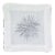 Sunburst Silver Linen Cocktail Napkins - Set of 4 For Sale