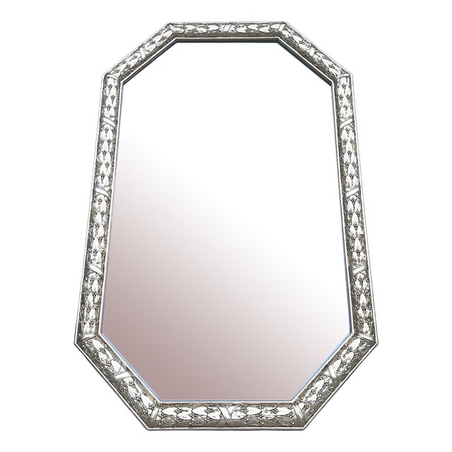 Large Louis XVI Beveled Mercury Mirror with Gilt Frame For Sale