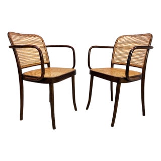 Art Deco No.811 Prague Armchair by Josef Hoffmann from Thonet, 1930s For Sale