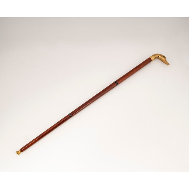 Vintage Walking Stick with Brass Duck Head, 1960s For Sale - Image 13 of 13