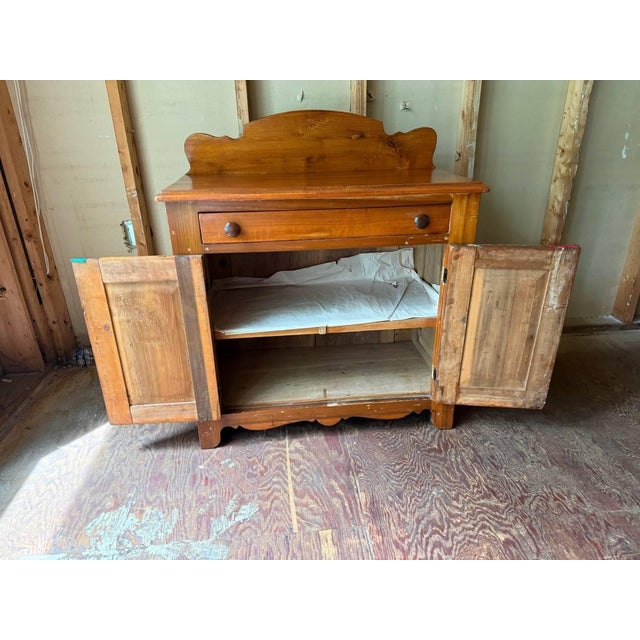 Antique 19th Century Early American Primetive Style Pine Jelly Cupboard Cabinet For Sale - Image 10 of 18