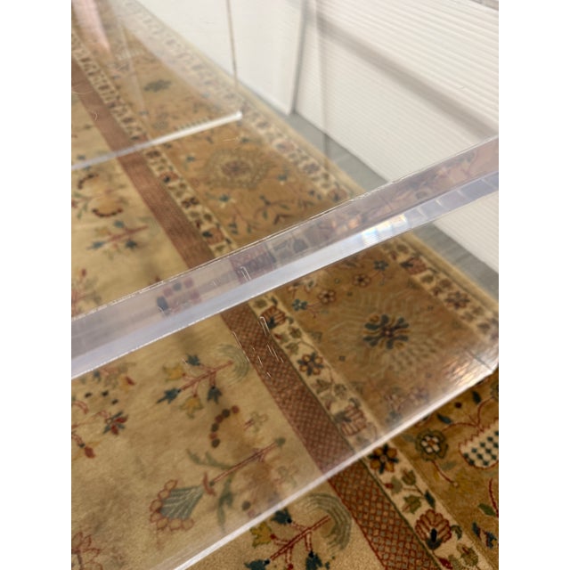 Lucite Coffee Table, Style of Charles Hollis Jones For Sale - Image 11 of 12