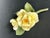 Traditional Italian Capodimonte Porcelain Flowers Yellow Roses For Sale - Image 3 of 12
