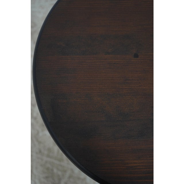 Brown Wallace Nutting Tripod Turned Leg Table For Sale - Image 8 of 12