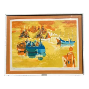 Original Georges Lambert Lithograph Signed and Framed