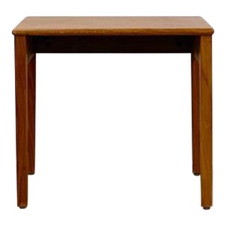 Single Teak End Table Made in Denmark Vintage MCM Danish Modern For Sale