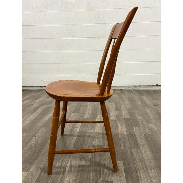 Vintage Nichols & Stone Thumb Back Spindle Windsor Dining Chair Chairish